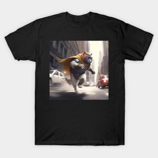 City Saviour: Purrfect Protector Sticker T-Shirt